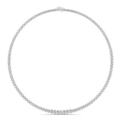 20CTW Lab Grown Diamond Tennis Chain Necklace For Women