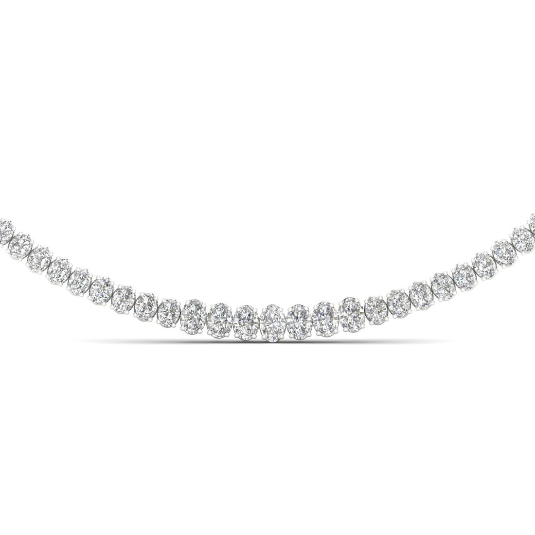 20CTW Lab Grown Diamond Tennis Chain Necklace For Women