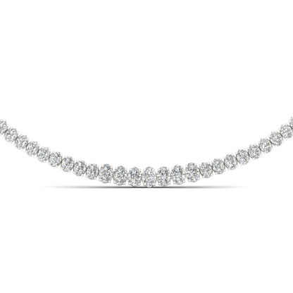20CTW Lab Grown Diamond Tennis Chain Necklace For Women