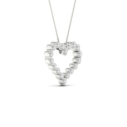 2.00CTW Lab Grown Diamond Heart Pendant