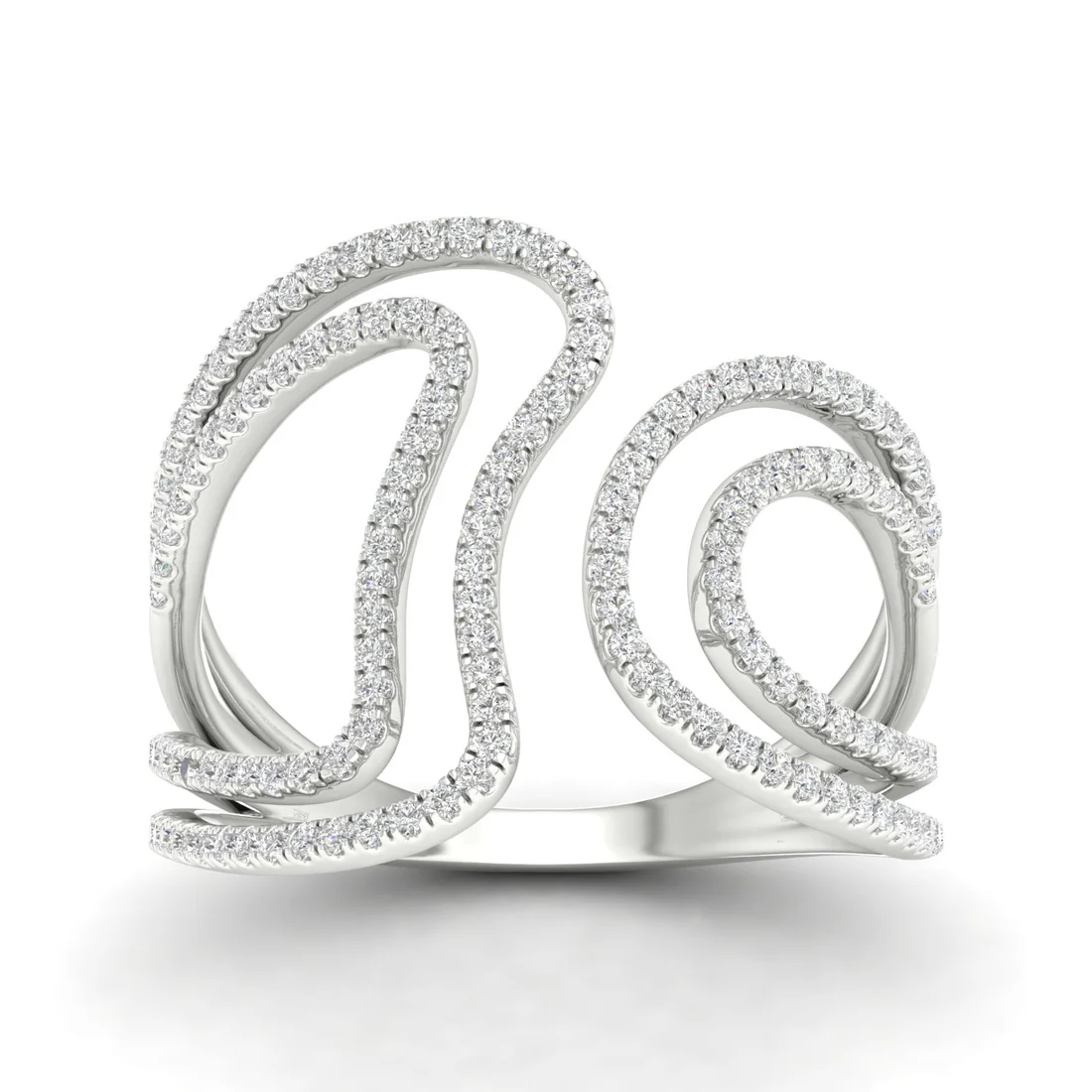 0.40Ctw Round  Lab Grown Diamond Cocktail Ring Band