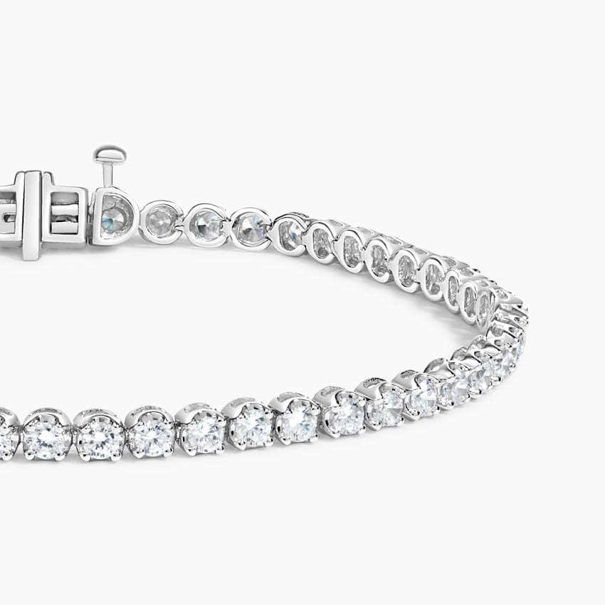 2CTW 6.5 inch Round Cut Certified Lab Grown Diamond Tennis Bracelet