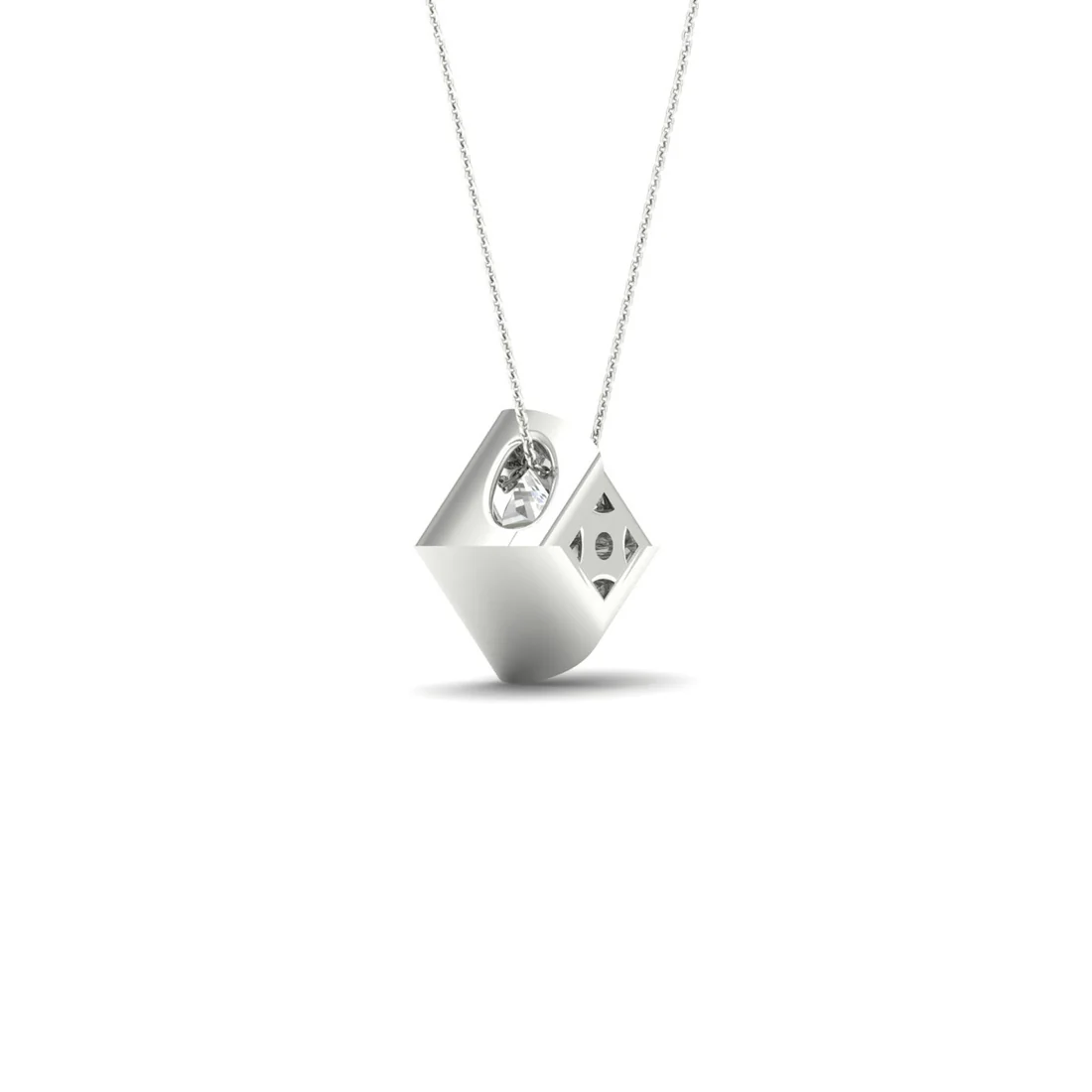 1 CTW Lab Grown Diamond Bezel Set Pendant