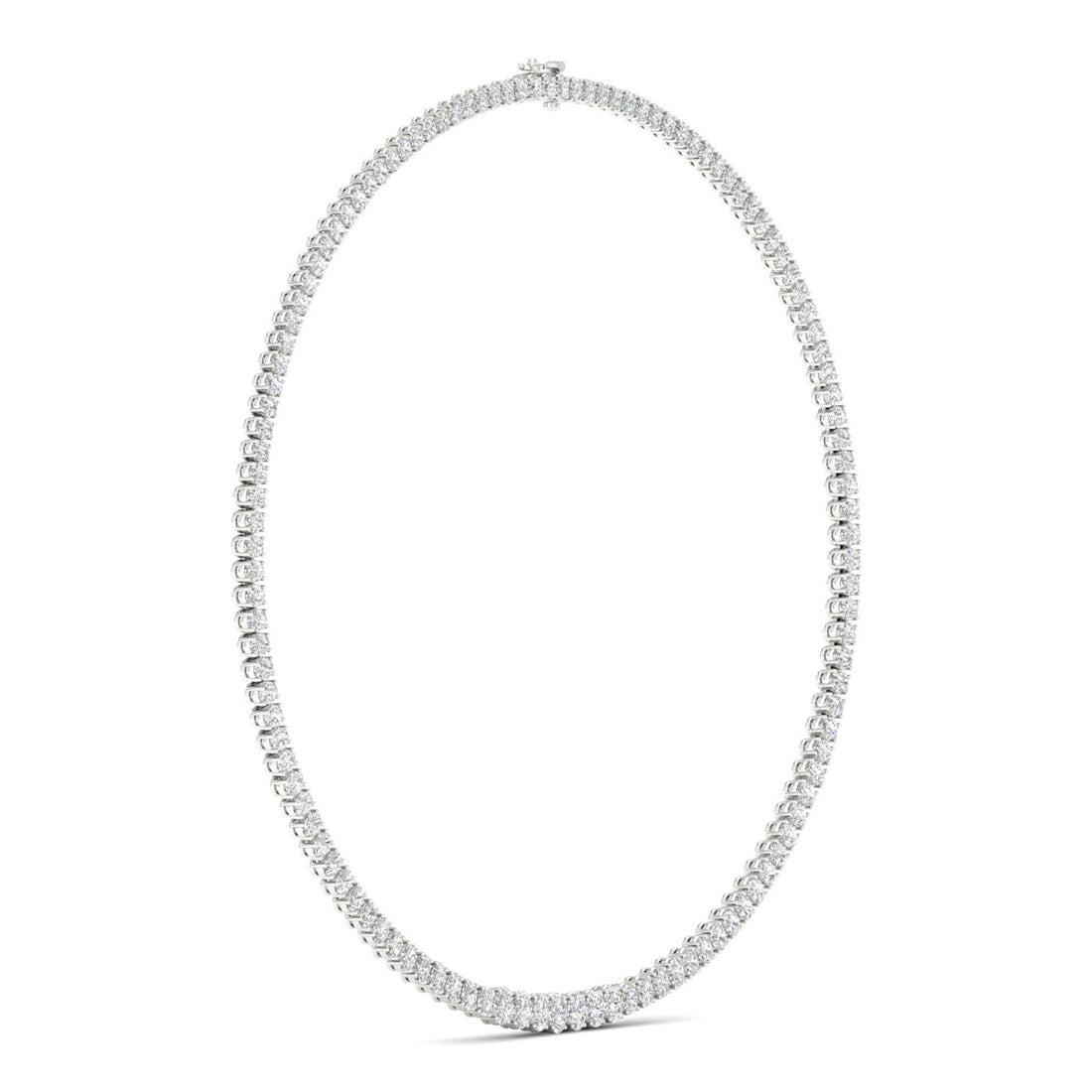20CTW Lab Grown Diamond Tennis Chain Necklace For Women