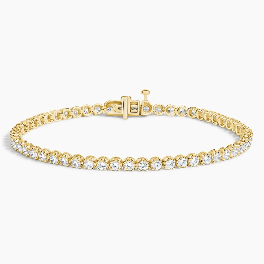 2CTW 6.5 inch Round Cut Certified Lab Grown Diamond Tennis Bracelet