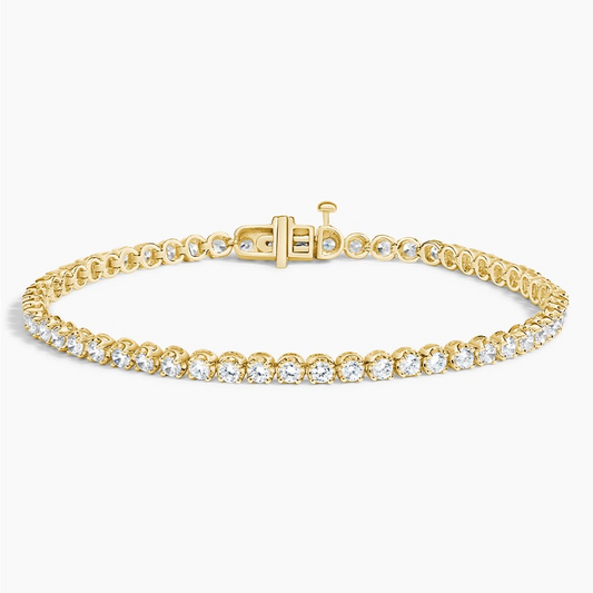 2CTW 6.5 inch Round Cut Certified Lab Grown Diamond Tennis Bracelet