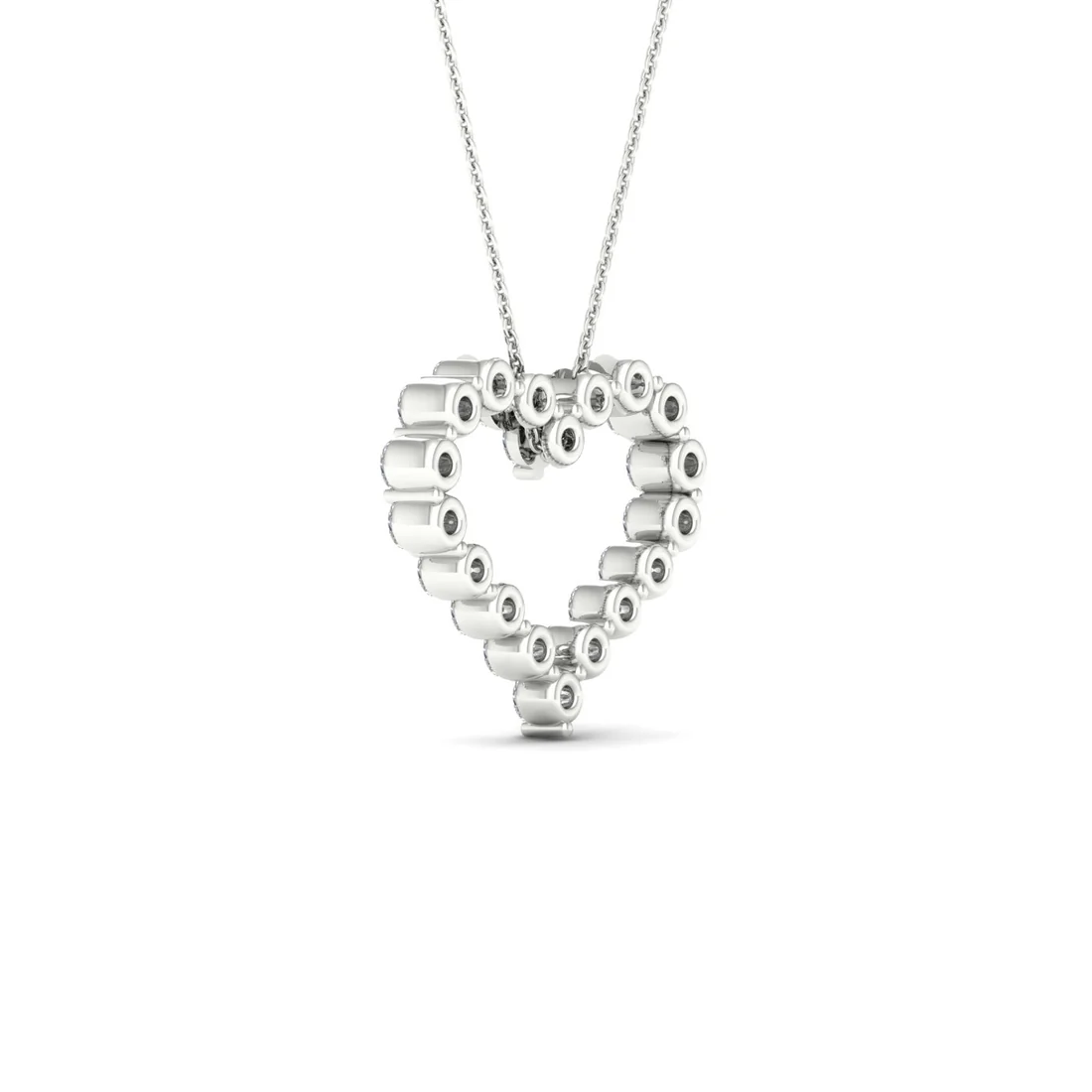 2.00CTW Lab Grown Diamond Heart Pendant