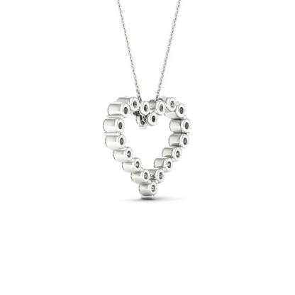 2.00CTW Lab Grown Diamond Heart Pendant