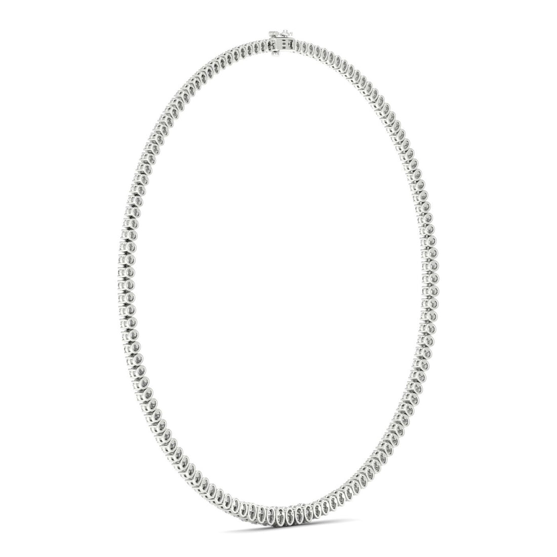 20CTW Lab Grown Diamond Tennis Chain Necklace For Women