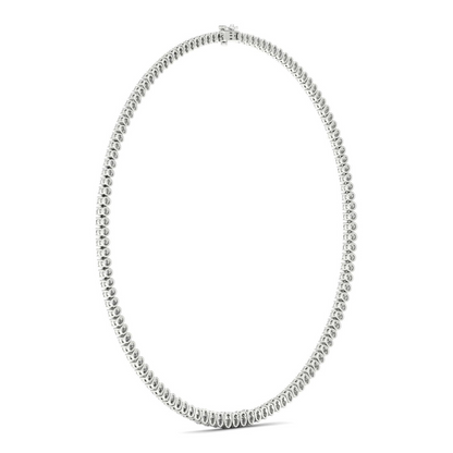20CTW Lab Grown Diamond Tennis Chain Necklace For Women