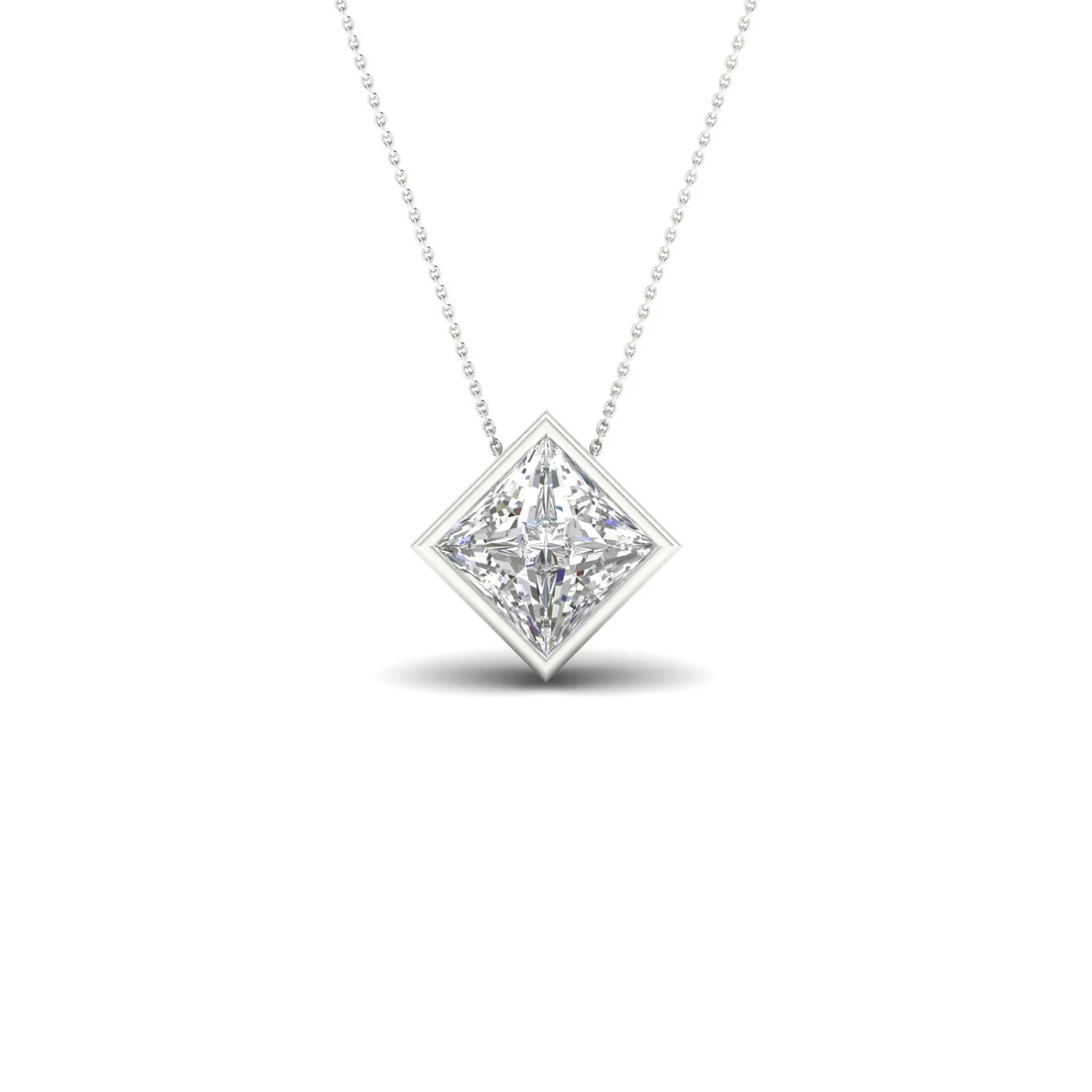 1 CTW Lab Grown Diamond Bezel Set Pendant