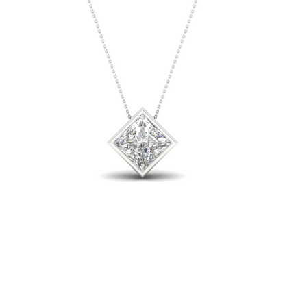 1 CTW Lab Grown Diamond Bezel Set Pendant