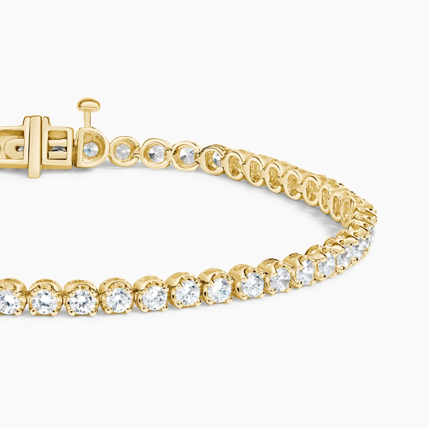 2CTW 6.5 inch Round Cut Certified Lab Grown Diamond Tennis Bracelet