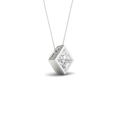 1 CTW Lab Grown Diamond Bezel Set Pendant