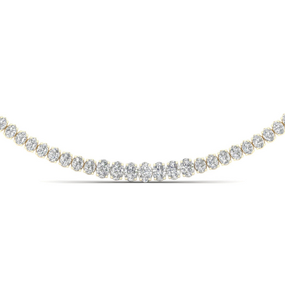 20CTW Lab Grown Diamond Tennis Chain Necklace For Women
