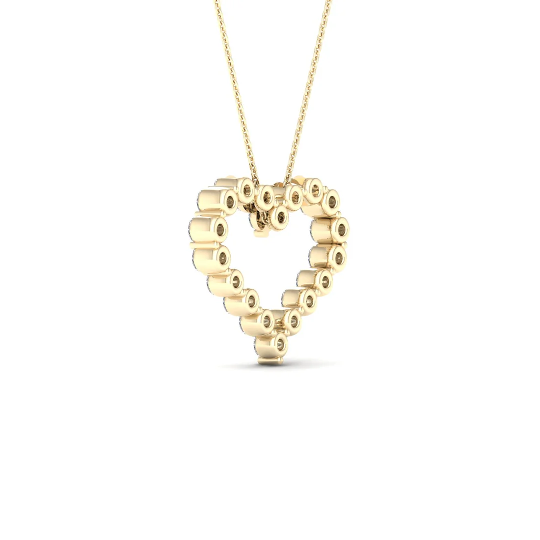 2.00CTW Lab Grown Diamond Heart Pendant