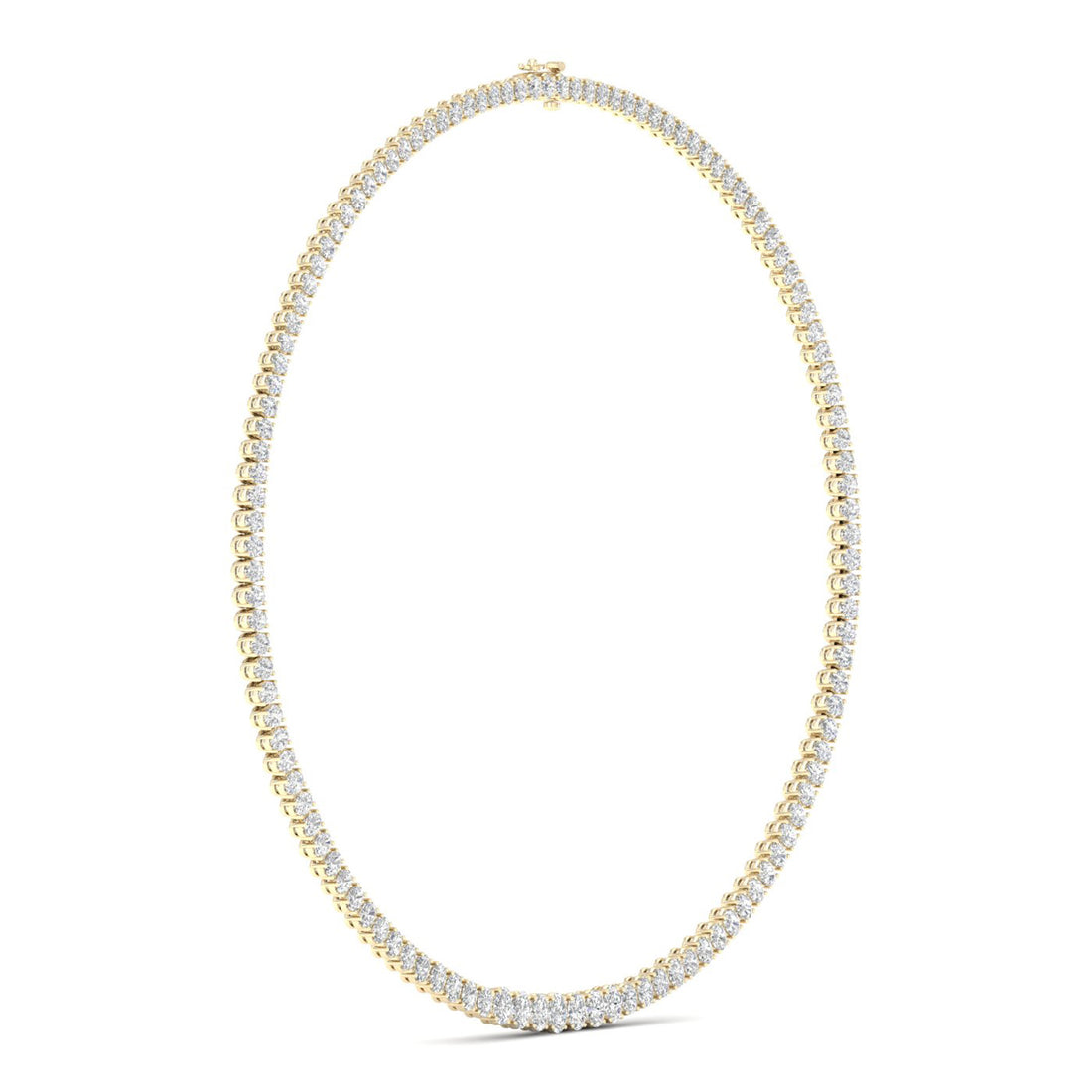 20CTW Lab Grown Diamond Tennis Chain Necklace For Women