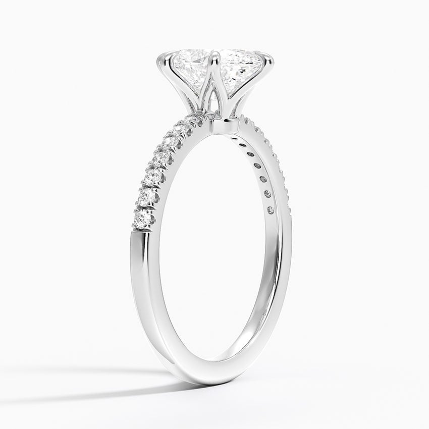 11/2Ct Oval Lab Grown Diamond Six Prong Engagement Ring