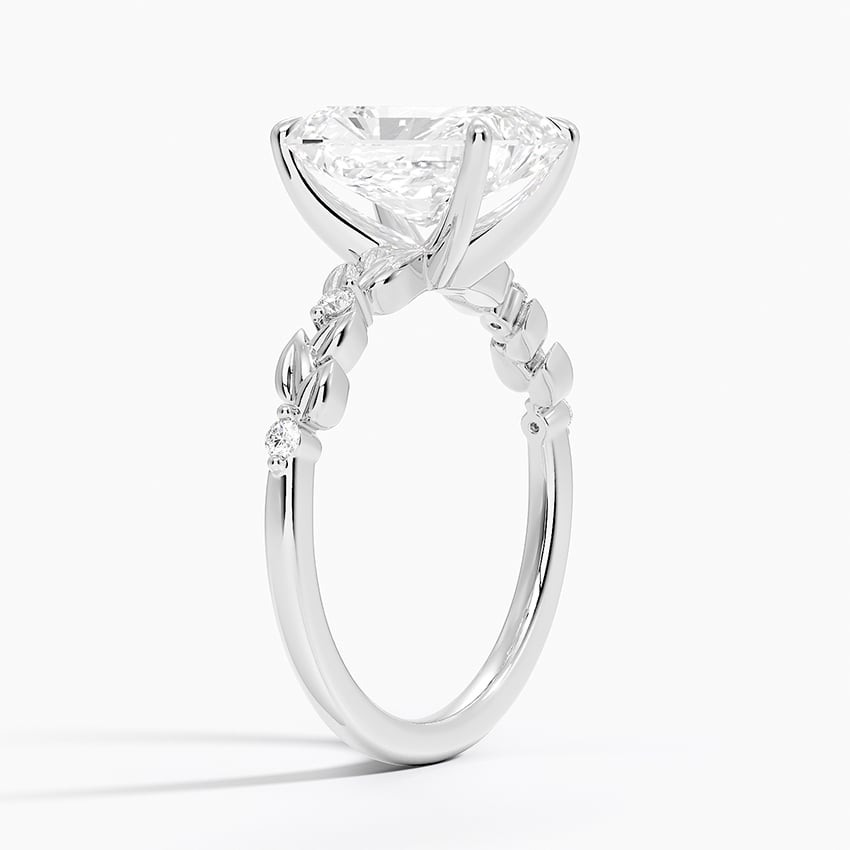 21/2Ct Radiant Lab Grown Diamond Gold Art Deco Ring