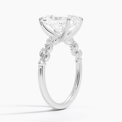 21/2Ct Radiant Lab Grown Diamond Gold Art Deco Ring