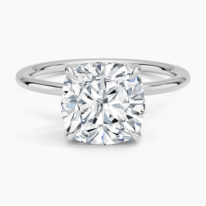 3Ct Oval Lab Grown Diamond Solitaire Gold Ring