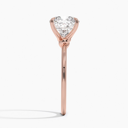3Ct Oval Lab Grown Diamond Solitaire Gold Ring
