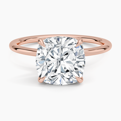 3Ct Oval Lab Grown Diamond Solitaire Gold Ring