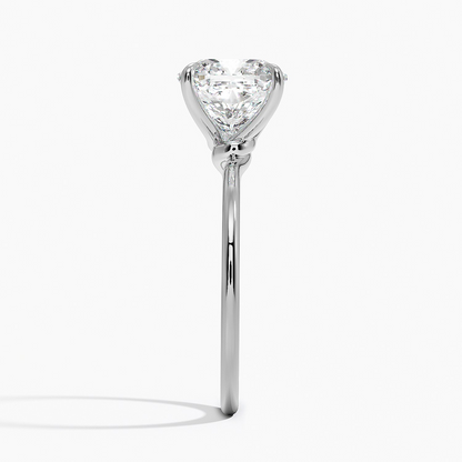 3Ct Oval Lab Grown Diamond Solitaire Gold Ring