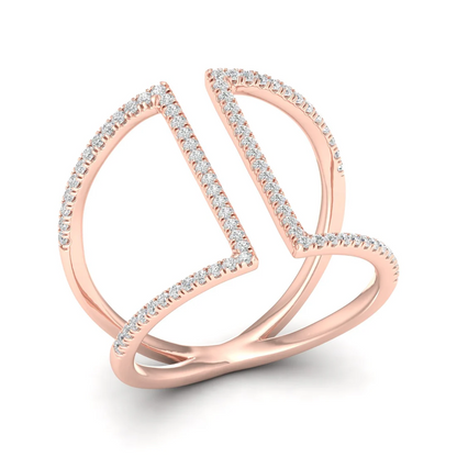 0.30Ctw Lab Grown Diamond Fashion Ring Band