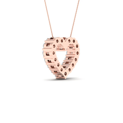 1.00CTW Lab Grown Diamond Classic Heart Pendant