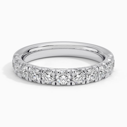 0.91 CTW Half Coverage Lab Grown Diamond Women's 18k Wedding Band