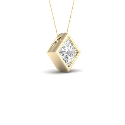 1.50 CTW Lab Grown Diamond Solitaire Pendant
