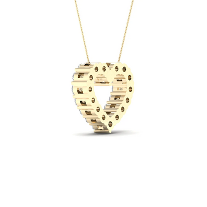 1.00CTW Lab Grown Diamond Classic Heart Pendant