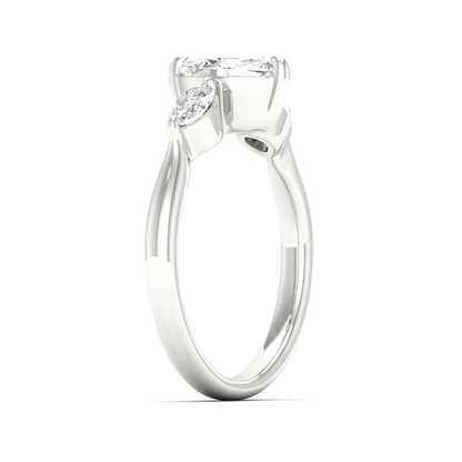 1 CTW Marquise Three Stone Lab Grown Diamond Engagement Ring