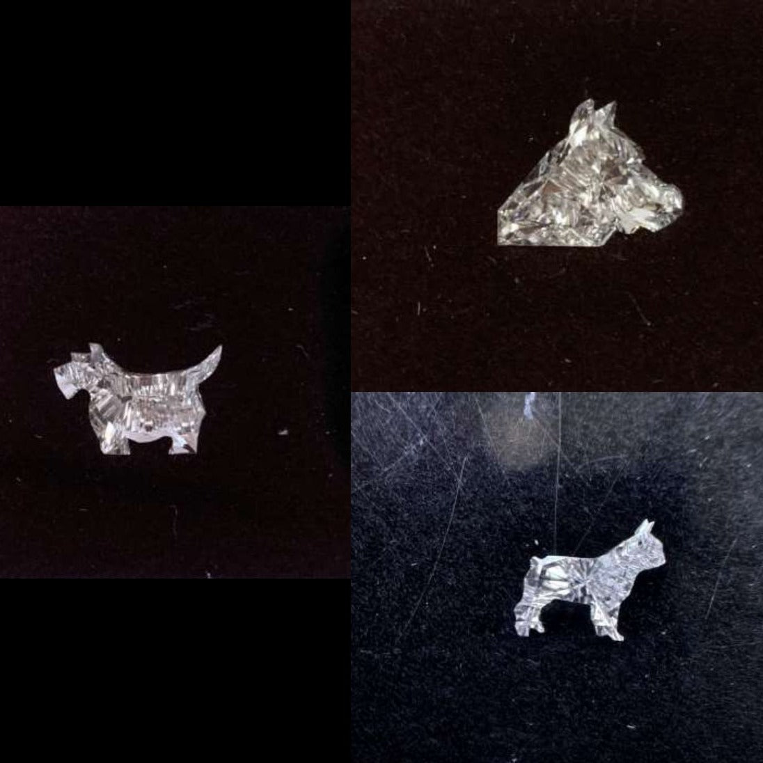Unique Dog Shape Loose Lab Grown Diamond  customdiamjewel   