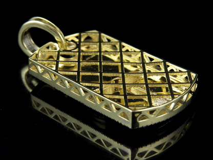 1.75 Inch Lab Grown Diamond Ankh Dogtag Pendant