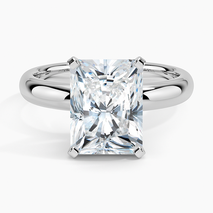 3Ct Radiant Lab Grown Diamond Two Tone Gold Ring