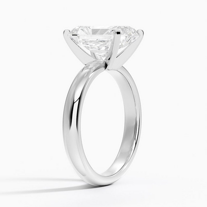 3Ct Radiant Lab Grown Diamond Two Tone Gold Ring