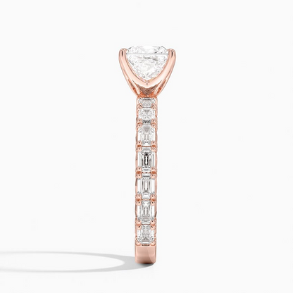 13/4Ct Princess Lab Grown Diamond Emerald-Cut Diamond Ring