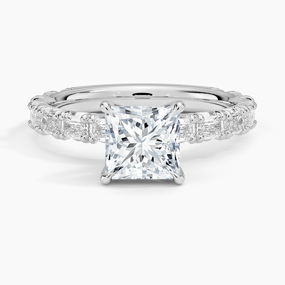 13/4Ct Princess Lab Grown Diamond Emerald-Cut Diamond Ring