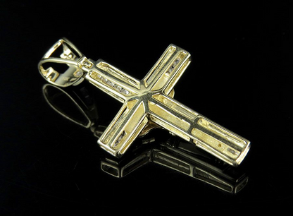 0.20 CTW Lab Grown Diamond 10K Crucifix Cross Pendant