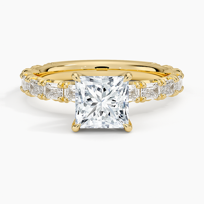 13/4Ct Princess Lab Grown Diamond Emerald-Cut Diamond Ring
