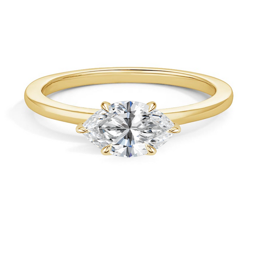 1/2Ct Marquise Lab Grown Diamond Solitaire Engagement Ring