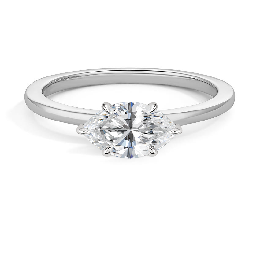 1/2Ct Marquise Lab Grown Diamond Solitaire Engagement Ring