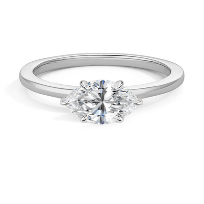 1/2Ct Marquise Lab Grown Diamond Solitaire Engagement Ring