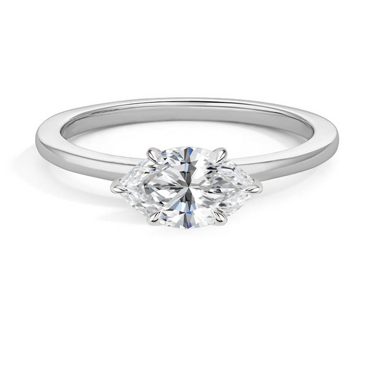 1/2Ct Marquise Lab Grown Diamond Solitaire Engagement Ring