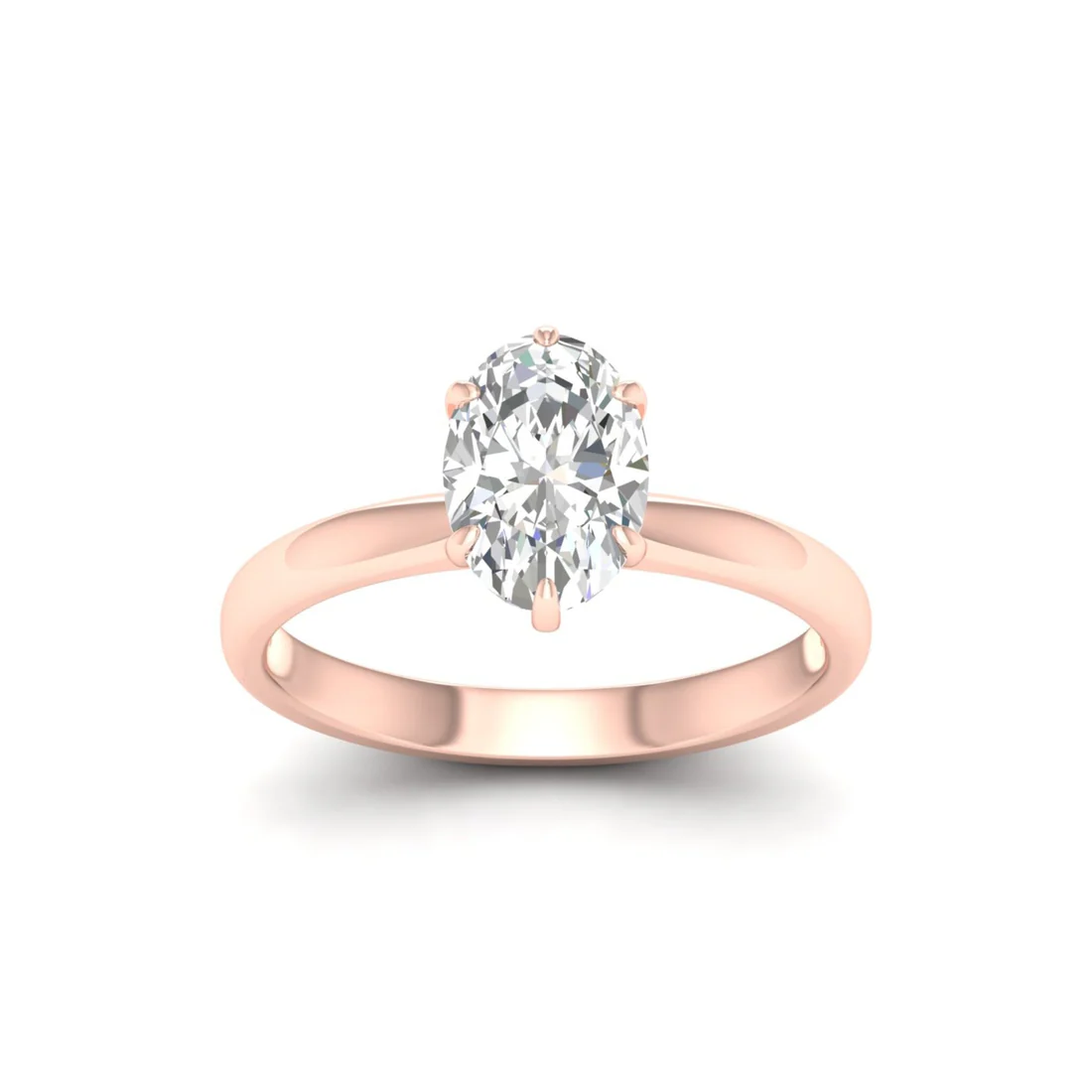 1.50 CTW Oval Cut Lab Grown Diamond Solitaire Ring