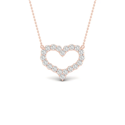 0.25 CTW Lab Grown Diamond Heart Shape Pendant