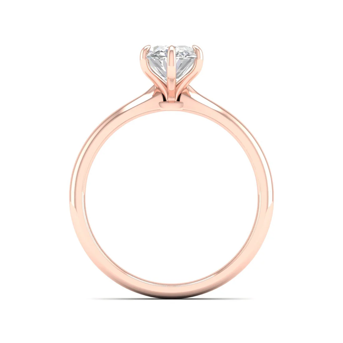 1.50 CTW Oval Cut Lab Grown Diamond Solitaire Ring