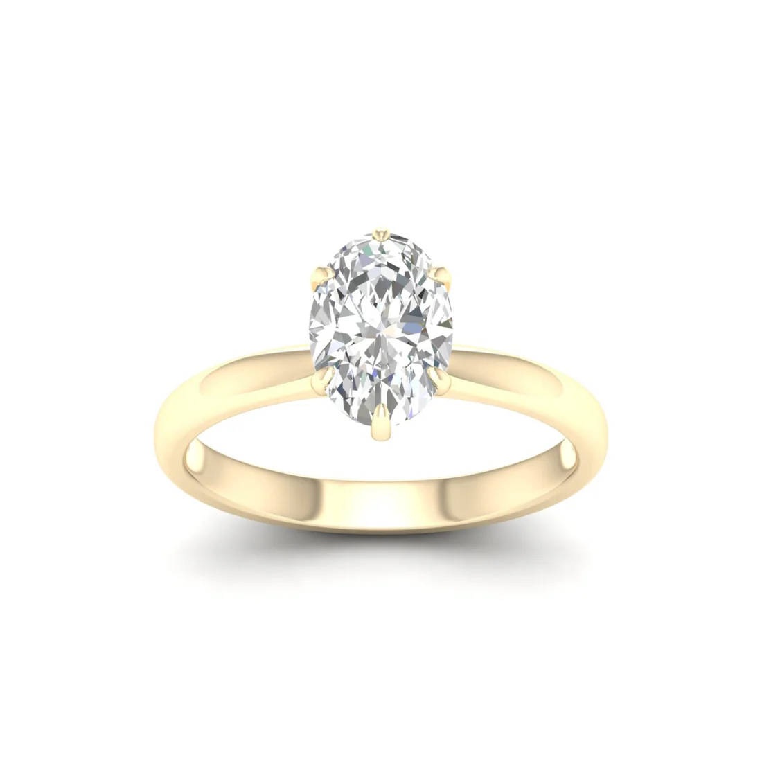 1.50 CTW Oval Cut Lab Grown Diamond Solitaire Ring